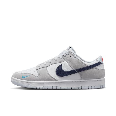 nike dunk low 'mini swoosh grey' herren sneaker|Nike Dunk Low white swoosh.